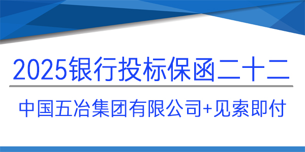 中國五冶集團有限公司,投標保函,建行保函